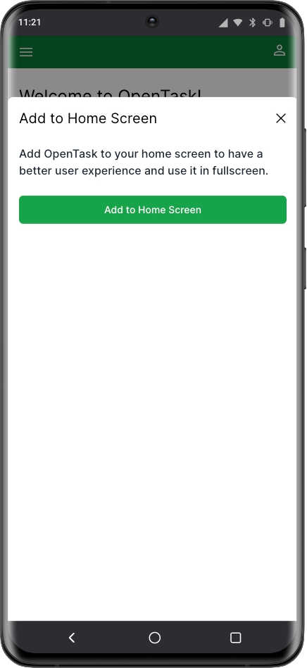 Install PWA on Android