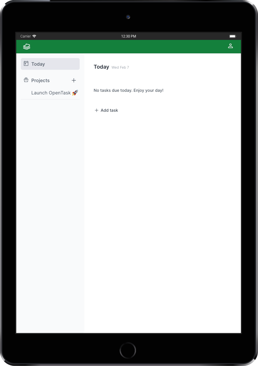 Today Page - OpenTask