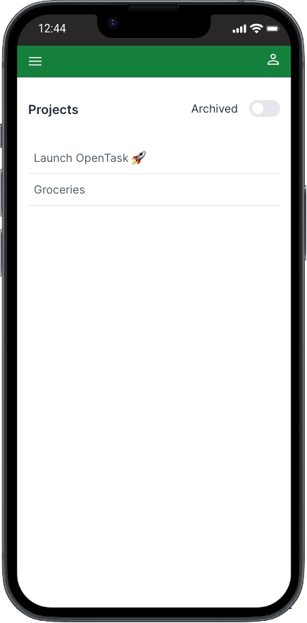 Active Projects Page