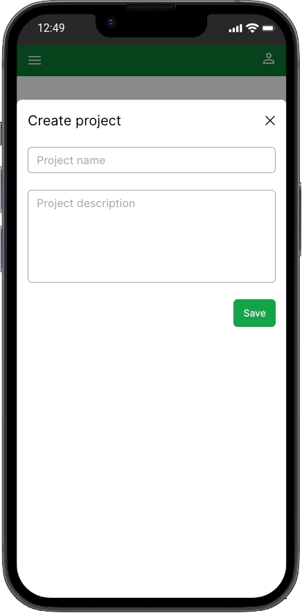 New Project Dialog Page